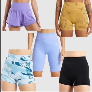 5 Gymshark Shorts lot, size small in excellent condition